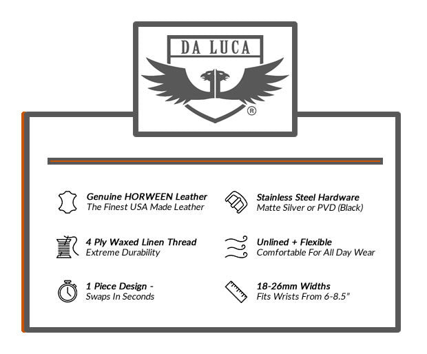 Amazon Nylon Watch Strap Facts Chart For Military Leather Single Piece by DaLuca Straps.
