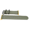 Nylon Apple Watch Strap Grey Gold Adapter DaLuca Straps.