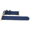 Nylon Apple Watch Strap Navy Gold Adapter DaLuca Straps.
