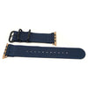 Nylon Apple Watch Strap Navy Rose Gold Adapter DaLuca Straps.