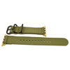Nylon Apple Watch Strap Olive Gold Adapter DaLuca Straps.