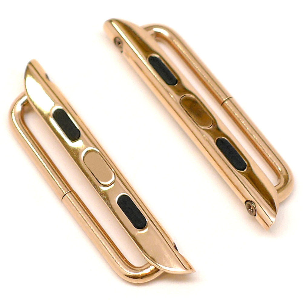 Nylon Apple Watch Strap  Rose Gold Adapter DaLuca Straps.