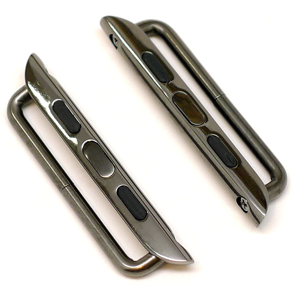 Nylon Apple Watch Strap Wrist Space Grey Adapter DaLuca Straps.