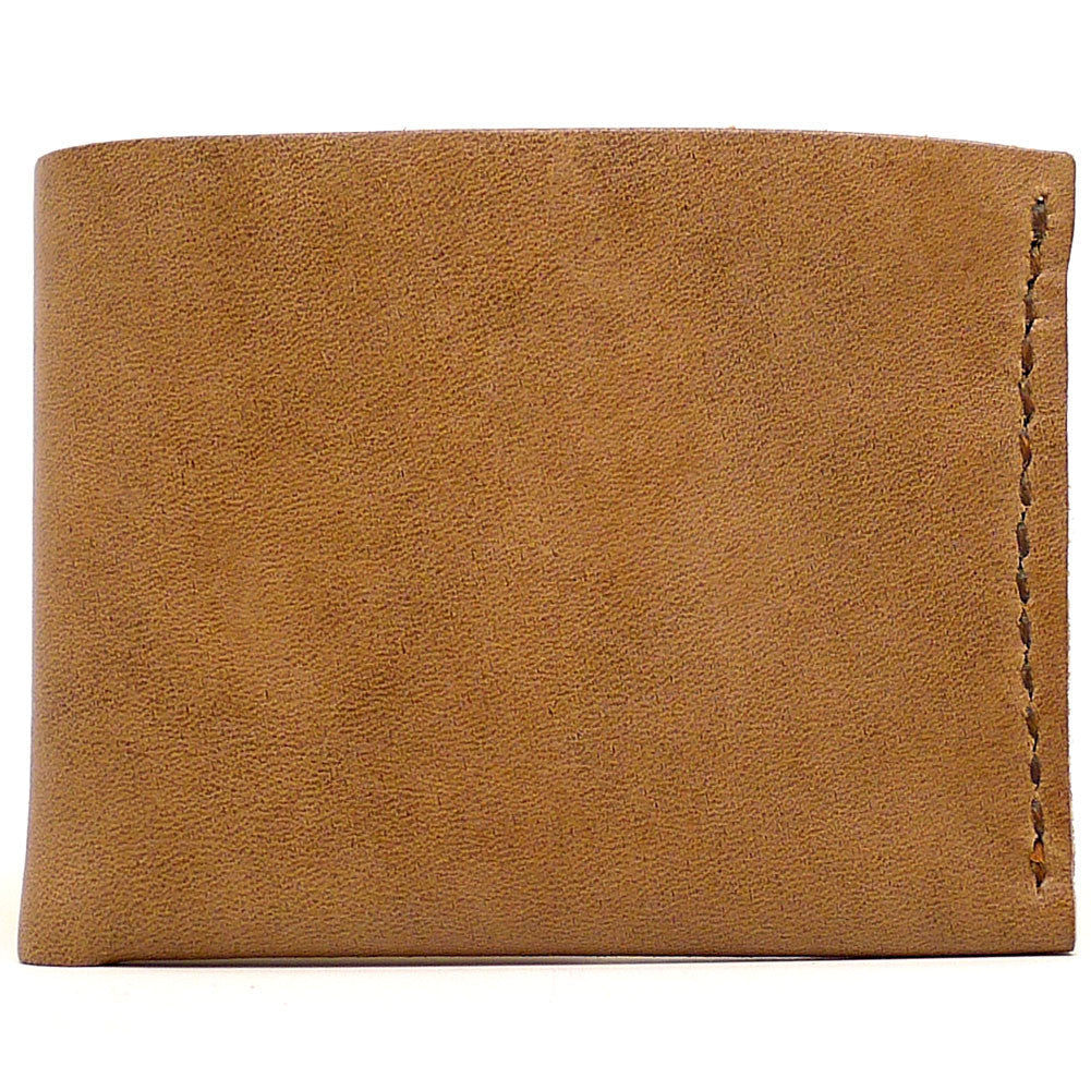 Handmade Bi Fold Wallet Made From Genuine Horween Natural Chromexcel Leather by DaLuca Straps.