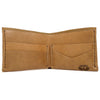 Open View Of A Handmade Bi Fold Wallet Made From Genuine Horween Natural Chromexcel Leather by DaLuca Straps.