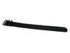 Black Ballistic Nylon Military Single Piece Watch Band On A PVD Buckle By DaLuca Straps.