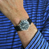 Black Two Piece Ballistic Nylon Military Strap Matte By DaLuca Straps.