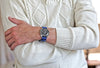 Single Piece Blue Ballistic Nylon Military Strap Matte By DaLuca Straps.