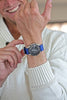 Single Piece Blue Ballistic Nylon Military Watch Band Matte By DaLuca Straps.