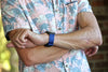 Blue Two Piece Ballistic Nylon Military Strap PVD Lifestyle By DaLuca Straps.