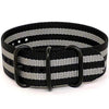 Bond Ballistic Nylon Military Single Piece Strap On A PVD Buckle By DaLuca Straps.