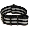 Bond Ballistic Nylon Military Watch Strap With A PVD Buckle By DaLuca Straps.