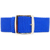 Braided Nylon Perlon Watch Strap - (Polished Buckle)