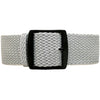 A Superb Braided Nylon Perlon Watch Strap Grey PVD Buckle By DaLuca Straps.