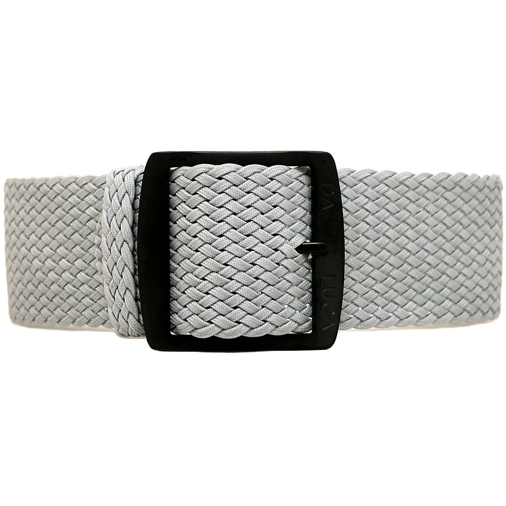 A Superb Braided Nylon Perlon Watch Strap Grey PVD Buckle By DaLuca Straps.
