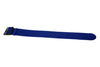 Braided Nylon Perlon Watch Strap Navy Blue PVD Buckle Long By DaLuca Straps.