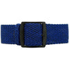 Braided Nylon Perlon Watch Strap Navy Blue PVD Buckle Main By DaLuca Straps.