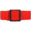 Braided Nylon Perlon Watch Strap Red PVD Buckle By DaLuca Straps.