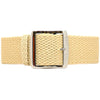 Braided Nylon Perlon Watch Strap Sand Polished Buckle Main By DaLuca Straps.