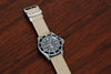 Braided Nylon Perlon Watch Strap Sand Polished Buckle Main By DaLuca Straps.