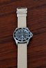 Braided Nylon Perlon Watch Strap Sand Polished Buckle Main By DaLuca Straps.