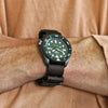 Brown Ballistic Nylon Military Watch Strap With A PVD Buckle By DaLuca Straps.