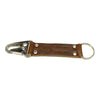 Handmade Keychain Made From Genuine Horween Brown Chromexcel Leather and Polished Hardware by DaLuca Straps.