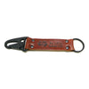 Handmade Keychain Made From Genuine Horween Color 4 Shell Cordovan Leather and PVD Hardware by DaLuca Straps.