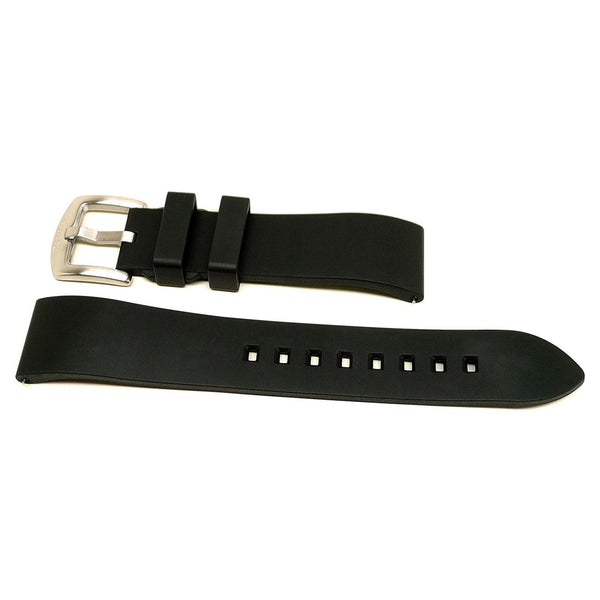 DaLuca Straps Adventurer Rubber FKM Watch Strap Black Main