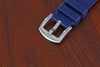 DaLuca Straps Adventurer Rubber FKM Watch Strap Blue Buckle