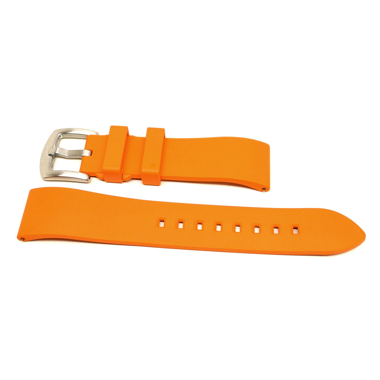 DaLuca Straps Adventurer Rubber FKM Watch Strap Orange Main