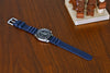 Cousteau Rubber FKM Watch Strap In Blue By DaLuca Straps.