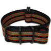 Goldfinger Ballistic Nylon Military Watch Strap With A PVD Buckle By DaLuca Straps.