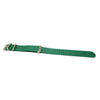 Green Ballistic Nylon Military Watch Strap With A Matte Silver Buckle By DaLuca Straps.