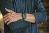 Green Two Piece Ballistic Nylon Military Strap Matte By DaLuca Straps.