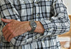 Grey Two Piece Ballistic Nylon Military Band Matte By DaLuca Straps.