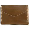 Back Of A Horizontal Card Wallet Made From Horween Natural Chromexcel Leather by DaLuca Straps.