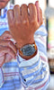 Two Piece Ballistic Nylon Watch Band Light Brown PVD By DaLuca Straps.