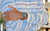 Two Piece Ballistic Nylon Watch Strap Light Brown PVD By DaLuca Straps.