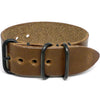 1 Piece Military Leather Watch Strap (PVD Buckle)