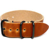 Military Single Piece Watch Strap Natural Dublin PVD Lifestyle By DaLuca Straps.