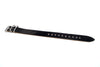Military Single Piece Watch Strap Shell Cordovan Black Matte Long By DaLuca Straps.