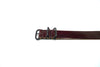 Side Perspective Of A Military Single Piece Watch Strap Made From Horween Shell Cordovan Color 8 Leather and PVD Buckle By DaLuca Straps.