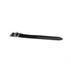 Military Single Piece Watch Strap Shell Cordovan Navy Matte Long By DaLuca Straps.