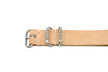 Military Watch Strap Natural Essex Suede Leather Matte By DaLuca Straps.