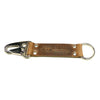 Handmade Keychain Made From Genuine Horween Natural Chromexcel Leather and Polished Hardware by DaLuca Straps.