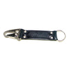Handmade Keychain Made From Genuine Horween Navy Shell Cordovan Leather and Polished Hardware by DaLuca Straps.