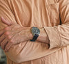 Navy Two Piece Ballistic Nylon Military Band Matte By DaLuca Straps.
