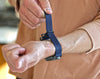 Two Piece Ballistic Nylon Watch Strap Navy PVD By DaLuca Straps.