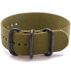 Ballistic Nylon Military 1 Piece Watch Strap - (PVD Buckle)